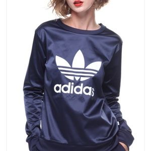 Firm Price NWT XL Navy Adidas Crew Sweatshirt